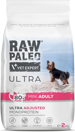 Vet Expert RAW PALEO Mini Adult Ultra Pork 2kg