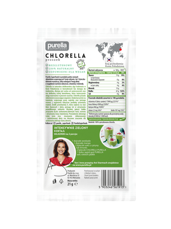 Purella Superfoods Chlorella proszek 21g