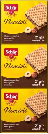 Schar − Noccioli, wafelki orzechowe bezglutenowe − 63 g