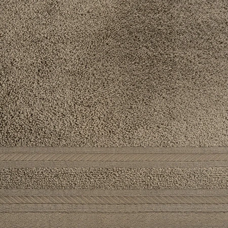 Ręcznik z ozdobną bordiurą w pasy szerokość: 70 cm, długość: 140 cm, kolor: kremowy