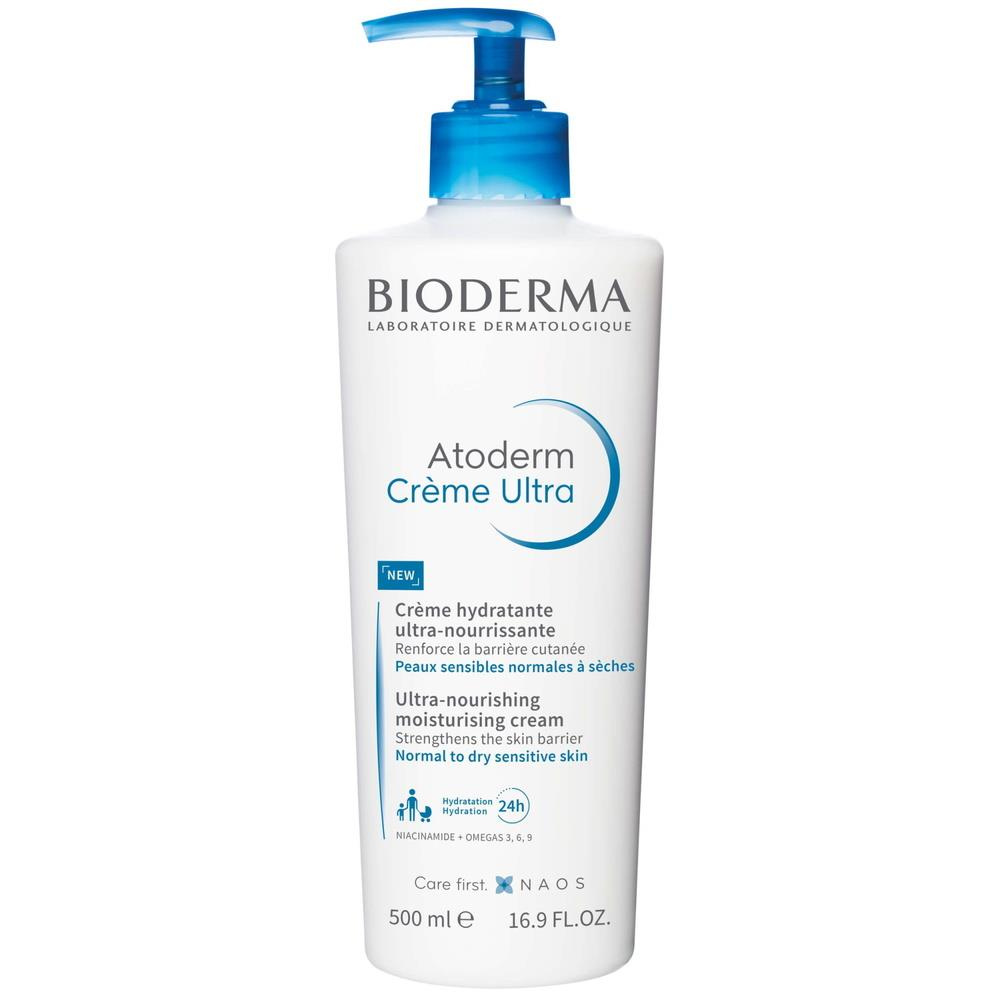 Bioderma − Atoderm Crème, krem ultranawilżający − 500 ml