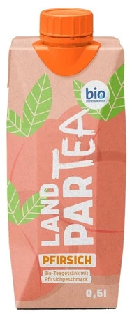 Landpark Napój ice tea o smaku brzoskwiniowym BIO 500 ml