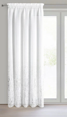 FIRANA GOTOWA OLIVIA NA TAŚMIE 140 X 270 CM BIAŁY