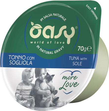 OASY Cat More Love Cup Tuńczyk z Solą 70g