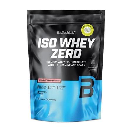 BioTech USA Iso Whey 454 g lactose reduced o smaku truskawkowym