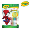Crayola Kolorowanka dla dzieci z łamigłówkami i flamastrami Spidey i super-kumple 3+