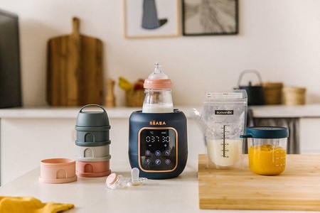 Beaba Wielofunkcyjny podgrzewacz i sterylizator parowy do butelek i słoiczków 5w1 Multi Milk Night blue