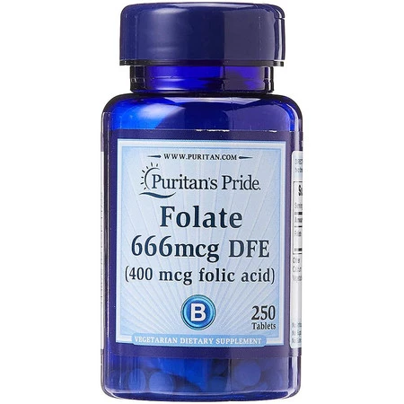 Puritan's Pride kwas foliowy Folian 400 µg 250 tabl.