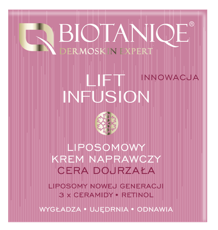 Biotaniqe- Lift Infusion, Liposomowy Krem Naprawczy 60+, 50 ml