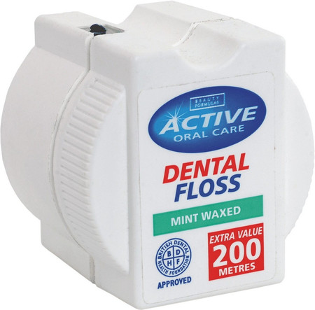 Beauty Formulas Active Oral Care nić dentystyczna Mint 200 metrów