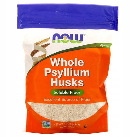 NOW FOODS Whole Psyllium Husk - Babka Płesznik Cała Łuska (454 g)