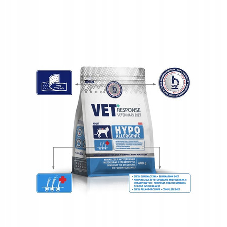 Vet Response Hyppoalergenic - Karma Sucha Dla Kota - 400g