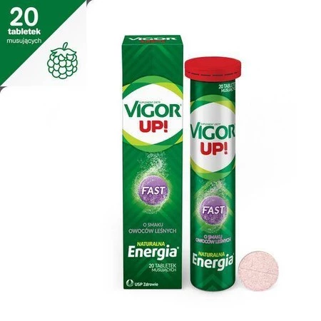 Vigor Up! Fast o smaku owoców leśnych 20 tabletek musujących