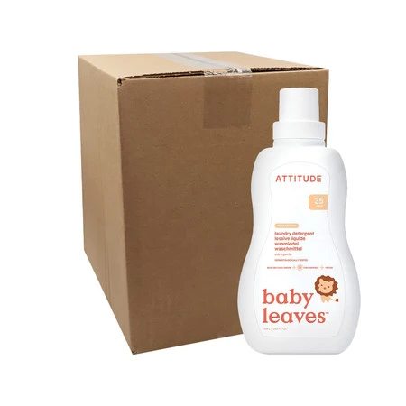 Attitude BABY LEAVES™, Płyn do prania ubranek dziecięcych o zapachu nektaru gruszkowego, 1050 ml