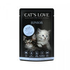 Zestaw 10x CAT'S LOVE Junior Kalb - cielęcina w naturalnej galaretce (85g)