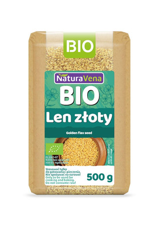 NATURAVENA LEN ZŁOTY BIO 500g