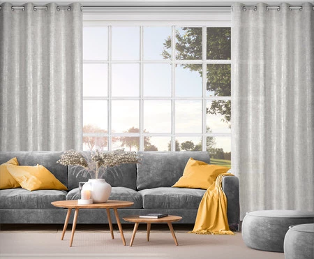 ZASŁONA GOTOWA BLANKA 140 X 250 CM SREBRNY