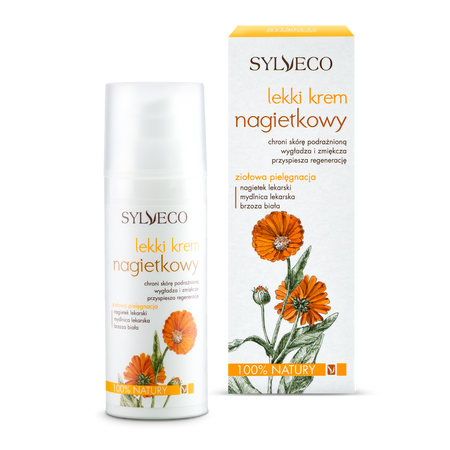 Sylveco - Ziołowa pielęgnacja. Lekki krem nagietkowy - 50 ml