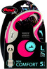 FLEXI NEW COMFORT Smycz taśmowa L / 5m czerwona