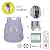 Lassig Plecak do przedszkolaTiny Outdoor Rainbow pastel lilac