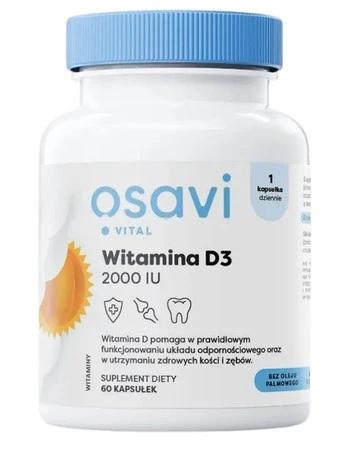 Osavi Witamina D3 2000IU - 60 kaps.