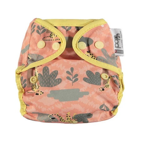 Close, Wodoodporny otulacz dla dzieci zapinany na napy, Cheetah