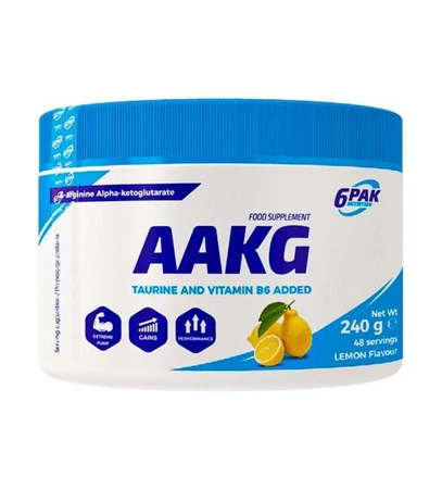 6PAK AAKG 240g JAR LEMON