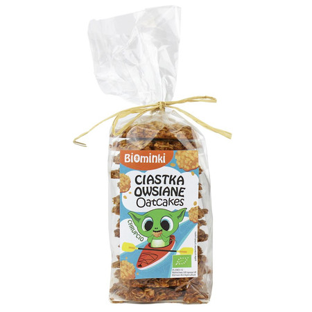 BIOMINKI CIASTKA OWSIANE BIO 170g Bezglutenowe
