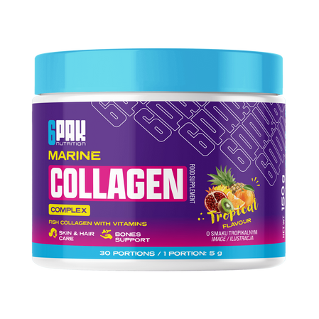 6PAK MARINE COLLAGEN COMPLEX 150g smak owoce tropikalne
