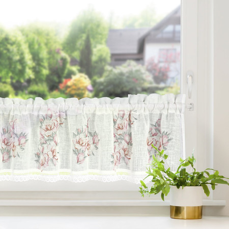 FIRANA GOTOWA SUZY 150 X 30 CM BIAŁY