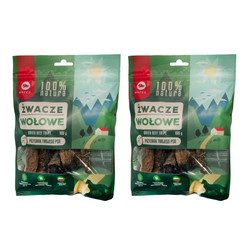 Zestaw: 2x Maced 100% Natura Żwacze wołowe - przysmaki dla psa - 100g