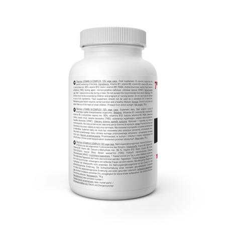 7Nutrition B Complex B50 Methyl 120 kaps.