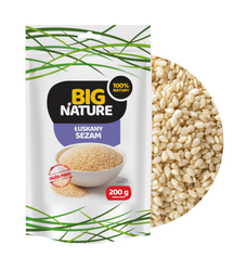 Big Nature Sezam łuskany 200g Duża Paka