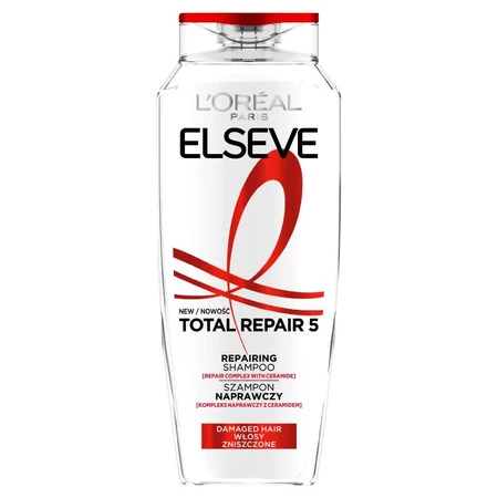 Elseve Total Repair 5 szampon regenerujący do włosów zniszczonych 400ml