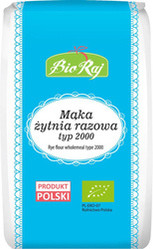 MĄKA ŻYTNIA RAZOWA TYP 2000 BIO 1 kg - BIO RAJ