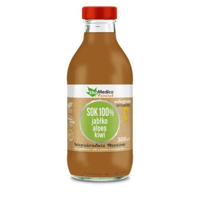 EkaMedica Sok jabłko, aloes, kiwi 300ml