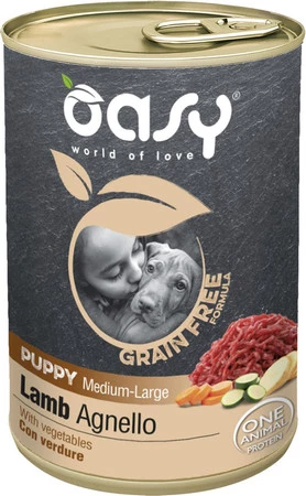 OASY Dog OAP GF Puppy Medium / Large Lamb Jagnięcina 400g