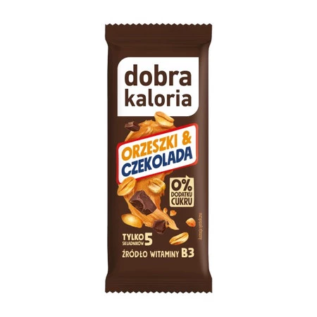 DOBRA KALORIA Baton orzeszki & czekolada 35g KUBARA