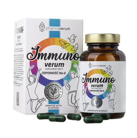Pharmaverum Immuno verum na wsparcie odporności 60 kaps.