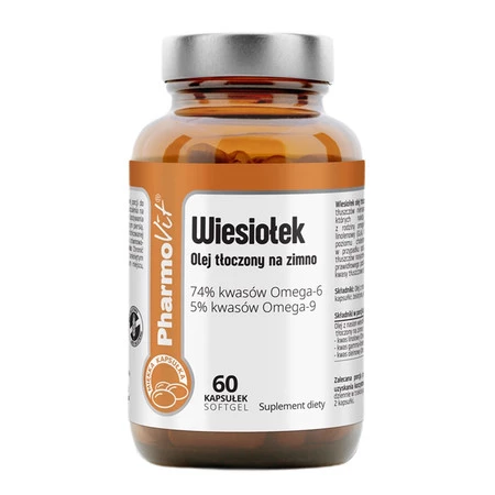 Pharmovit Olej z Wiesiołka Tłoczony na Zimno 1000 mg - 60 kaps.