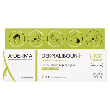 A-Derma Dermalibour+ CICA Krem regenerujący oczyszczanie 50 ml