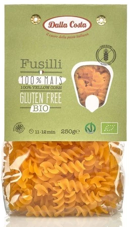 DALLA COSTA MAKARON (KUKURYDZIANY) ŚWIDERKI FUSILLI BEZGLUTENOWY BIO 250 g