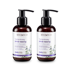 Zestaw: 2x Sylveco − Hipoalergiczny, tymiankowy żel do twarzy − 150 ml