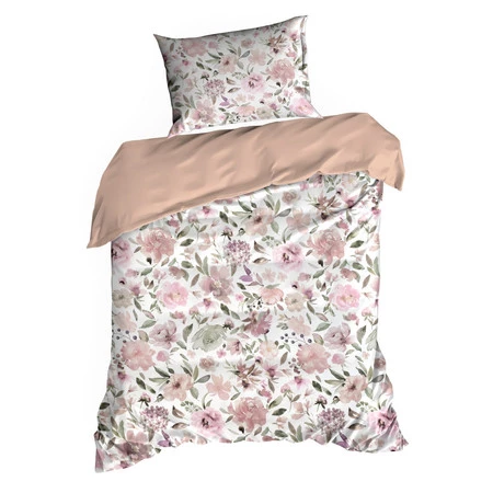 Komplet Pościeli Satynowej Spring 57 220 x 200 cm, Biały