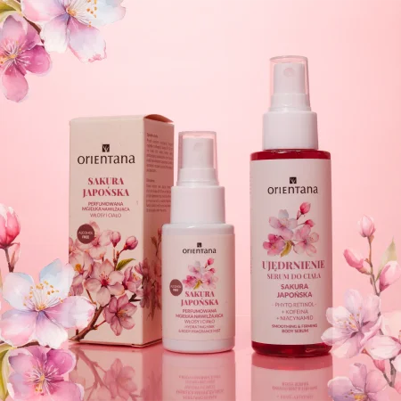 Orientana Ujędrnienie serum do ciała sakura japońska phyto retinol kofeina niacynamid 100ml