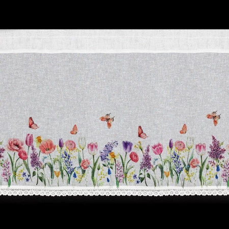 FIRANA GOTOWA BELLA NA TAŚMIE 150 X 60 CM BIAŁY