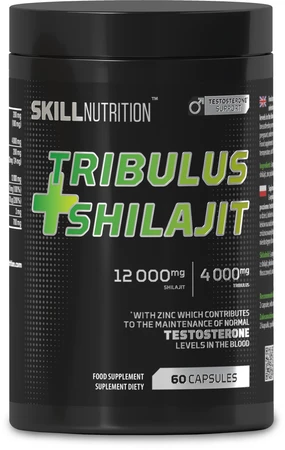 Skil Nutrition Tribulus + Shilajit booster testosteronu 60 kaps. vege