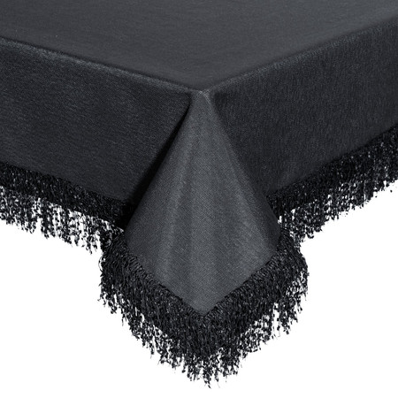OBRUS JASPER 140 X 220 CM CZARNY