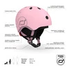 SCOOTANDRIDE Kask narciarski zimowy XXS-S dla dzieci 1-5 lat Rose