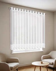 Firanki MH/Z/ROSES/8/B 400X160 PRZELOTKI SZYFON